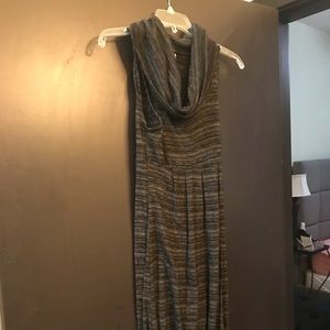 Wet seal cowl neck gray dress